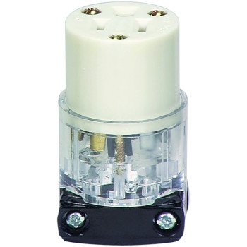 Eaton Wiring Devices WD8269 Electrical Connector, 2 -Pole, 15 A, 125 V, NEMA: NEMA 5-15, Clear