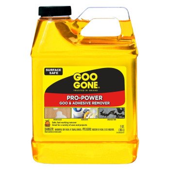 Goo Gone 2112 Goo and Adhesive Remover, 32 oz Bottle, Liquid, Citrus, Yellow