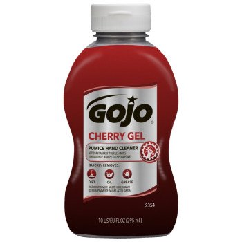 Gojo 2354-08 Hand Cleaner, Gel, Red, Cherry, 10 oz, Squeeze Bottle