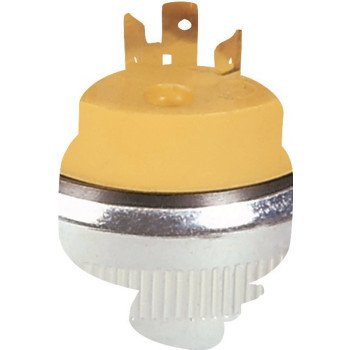 Arrow Hart 2364-BOX Locking Plug, 2 -Pole, 20 A, 250 V, NEMA: NEMA L6-20, Yellow
