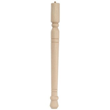 Waddell Early American Series 2578 Table Leg, 27-3/4 in H, Hardwood, Smooth Sanded