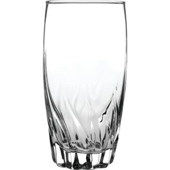 Anchor Hocking 84603L13 Central Park Tumbler, 17 oz Capacity, Glass, Clear, Dishwasher Safe: Yes