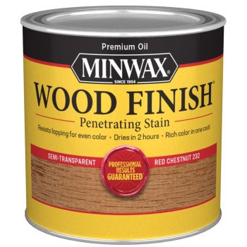 Minwax 223204444 Wood Stain, Red Chestnut, Liquid, 0.5 pt, Can