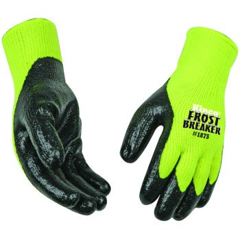 Frost Breaker 1875-L High-Visibility High-Dexterity Protective Gloves, Men's, L, Keystone Thumb, Knit Wrist Cuff