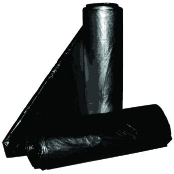 ALUF Plastics PG6 Series PG6-6060 Can Liner, 55 to 60 gal, Repro Blend, Black