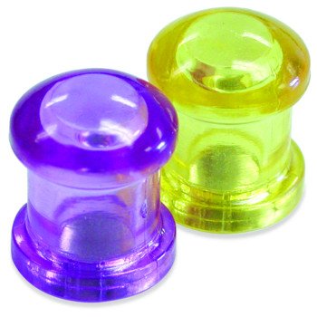 Magnet Source 07509 Magnetic Push Pin, Purple/Yellow