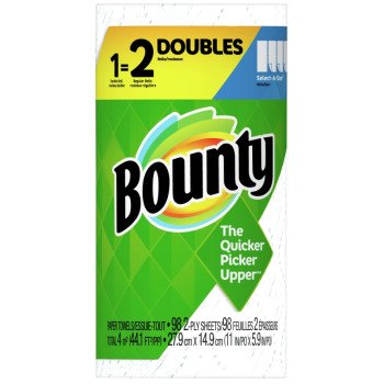 Bounty 66539 Double Roll Paper Towel, 2-Ply, 1/PK