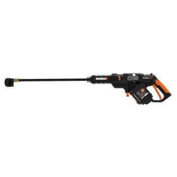 WORX Hydroshot WG644 Portable Power Cleaner, 2 A, 40 V, 290 to 450 psi Operating, 0.9 gpm, Multi-Spray Nozzle