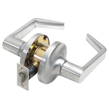Tell Manufacturing CL100013 Passage Lever, Satin Chrome, Steel, Reversible Hand, 2 Grade