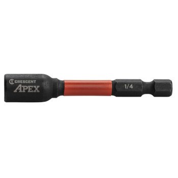 Crescent APEX Vortex CAVN2DHX16 Magnetic Nutsetter, 1/4 in Drive, 2.56 in L, Hex Shank
