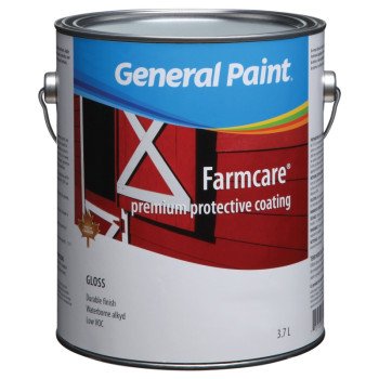 General Paint Farmcare 47-043-16 Exterior Paint, Gloss, Ranch Red, 1 gal