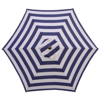 Seasonal Trends UM90BKOBD18/WT Umbrella, 2.5m/98.43 in H, 8.9 ft W Canopy, 8.9 ft L Canopy, Round Canopy