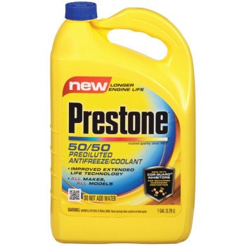 Prestone AF2100 Coolant, 1 gal Bottle, Yellow