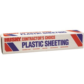 Poly-America SW404C Painter's Sheeting, 100 ft L, 4 ft W, Clear