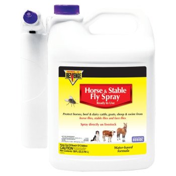 Bonide REVENGE 46173 Horse and Stable Fly Sprayer, Liquid, White, 1 gal
