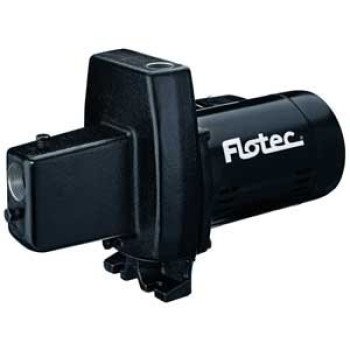 Flotec FP4112 Shallow Well Jet Pump, 9.4 A, 230/115 VAC, 1/2 hp, 1-1/4 x 1 in Connection, 25 ft Max Head, 8.8 gpm