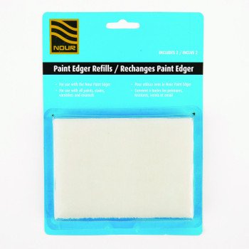 NOUR REDGER-2 Paint Edger Refill Pack, 4 in L Pad, 3 in W Pad, Fabric Pad
