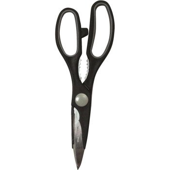Chef Craft 21000 Kitchen Shears, Stainless Steel Blade, Plastic Handle, 8 in OAL, Sharp Blade, Dishwasher Safe: Yes