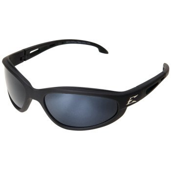 Edge TSM21-G15-7 Polarized Safety Glasses, Unisex, Polycarbonate Lens, Full Frame, Nylon Frame, Black Frame