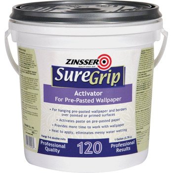 Zinsser 2906 Wallpaper Adhesive Clear, Clear, 1 gal, Container
