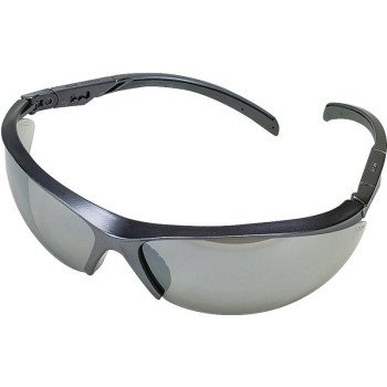 MSA 10083083 Safety Glasses, Anti-Fog Lens, Metal Blue/Gray Frame