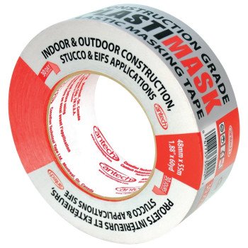 Cantech 35002 Masking Tape, 55 m L, 48 mm W, Polyethylene Backing, Red