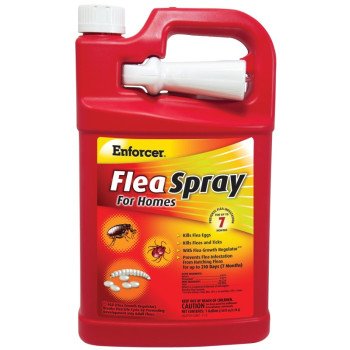 Enforcer EFSH128 Tick and Flea Killer, Liquid, Spray Application, 128 oz Bottle