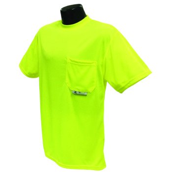 Radians ST11-NPGS-2X Safety T-Shirt, 2XL, Polyester, Green, Short Sleeve, Pullover
