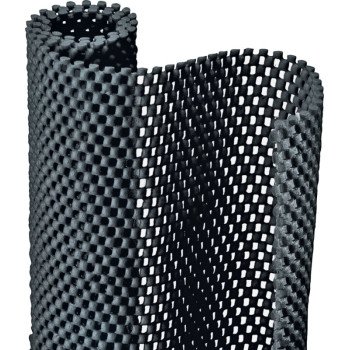 Con-Tact 04F-C6L51-06 Shelf and Drawer Liner, 4 ft L, 12 in W, Foam/PVC, Black