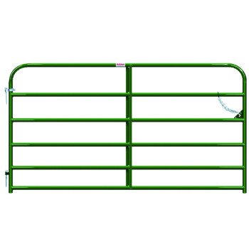 Behlen Country 40130082 Utility Gate, 8 ft W Gate, 50 in H Gate, 20 ga Frame Tube/Channel, Green