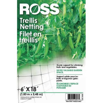 ROSS 16387 Trellis Netting, 6 ft OAL, 18 ft OAH, Plastic