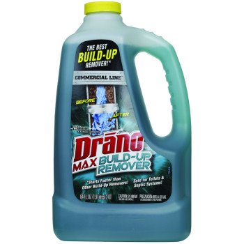 Drano Max Build-Up 00388 Clog Remover, Liquid, Green, Pleasant, 60 oz Bottle