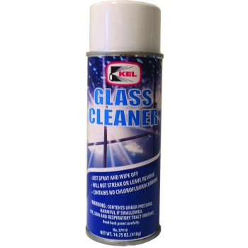 Kel 57910 Glass Cleaner, 14.75 oz, Can, Solvent, Clear