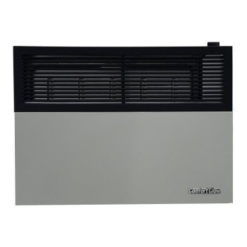 Comfort Glow DVP25 Direct Vent Wall Heater, LPG, 25,000 Btu/h BTU, 825 sq-ft Heating Area, 70 % Efficiency, Black/Gray