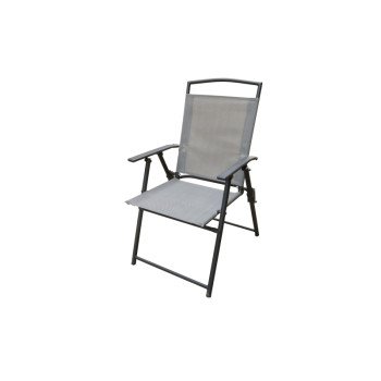Seasonal Trends 50606 Arm Chair, 25.29 in W, 25 in D, 35.43 in H, Polyester, Grey, Powder Coated Frame