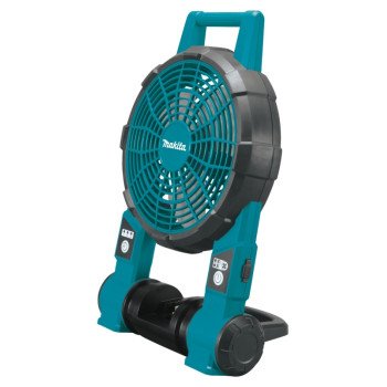Makita DCF201Z Jobsite Fan, Tool Only, 18 V, 5 Ah, 2-Speed, Includes: (1) AC Adapter