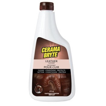 Cerama Bryte LC-51612-4 Household Cleaner, 16 oz, Bottle, Liquid, Leather, White