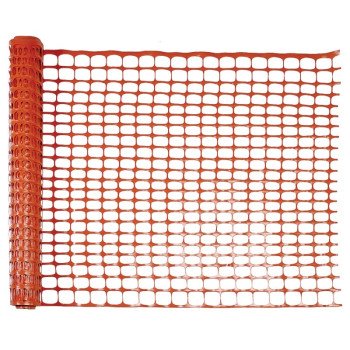 Mutual Industries 14993-48 Safety Fence, 100 ft L, 1-1/4 x 4 in Mesh, Plastic, Orange