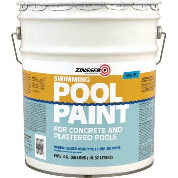 ZINSSER 260542 Pool Paint, Matte, Blue, 5 gal