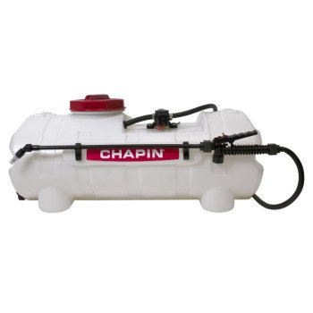 CHAPIN 97200B ATV Spot Sprayer, 15 gal Tank, Polyester Tank, 15 ft L Hose, Translucent