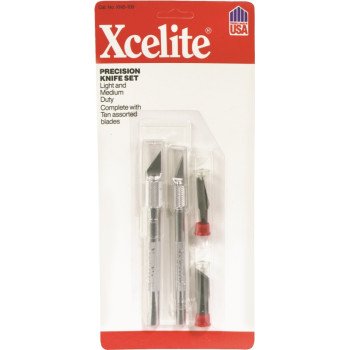 Xcelite XNS100 Hobby Knife Set, 5-13/16, 5-3/4 in L Blade
