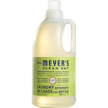 Mrs. Meyer's Clean Day 14631 Laundry Detergent, 64 oz Bottle, Liquid, Lemon Verbena