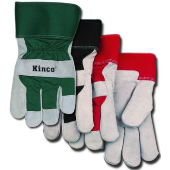 Heatkeep 1932-L Protective Gloves, Men's, L, Wing Thumb, Black/Green