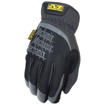 Mechanix Wear FastFit Series MFF-05-010 Work Gloves, Men's, L, 10 in L, Reinforced Thumb, Elastic Cuff, Black