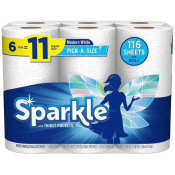 Sparkle 22238 Paper Towel, 4.85 in L, 11 in W, 2-Ply
