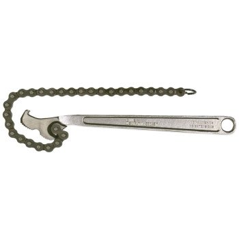 Diamond Farrier CW12H Chain Wrench, 12 in L, Steel, Nickel Chrome
