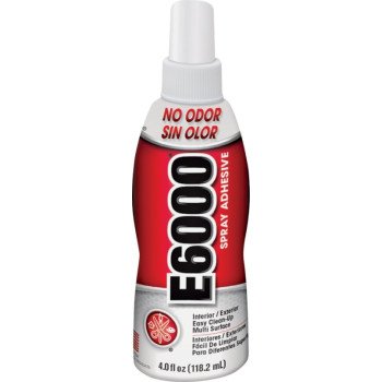 E6000 563011 Spray Adhesive, Odorless, White, 4 oz, Bottle