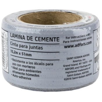 Adfors FibaTape FDW6961-U Cement Board Tape Wrap, 50 ft L, 2 in W, Gray