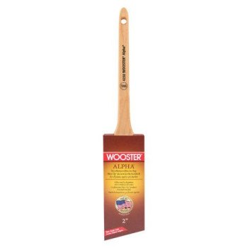 Wooster 4230-2 Paint Brush, 2 in W, 2-7/16 in L Bristle, Synthetic Fabric Bristle, Sash Handle
