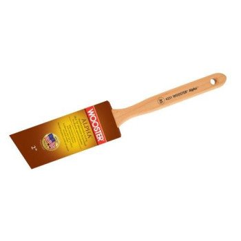 Wooster 4231-2 1/2 Paint Brush, 2-1/2 in W, 2-15/16 in L Bristle, Synthetic Fabric Bristle, Sash Handle